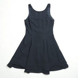 90s CDC Evening Caren Desiree Company Black Dress Small High Neck Beaded